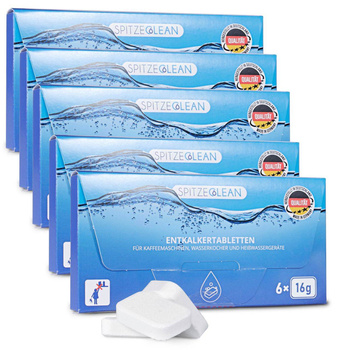 Tabletki do odkamieniania ekspresu, Spitze Clean 6x16g - 5 opakowań
