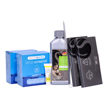 ZESTAW: 2x Spitze Schnecke zamiennik filtra Philips Saeco CA6903 AquaClean + 2x tabletki czyszczące + odkamieniacz 250ml + smar konserwujący 5g + szczoteczka
