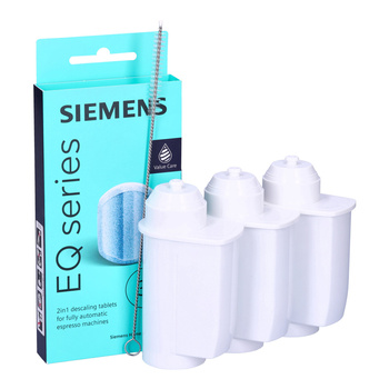 ZESTAW: 3x Filtr do ekspresu Seltino Primo zamiennik dla BRITA Intenza TZ70003, TZ70033 + tabletki odkamieniające Siemens TZ80002 + szczoteczka