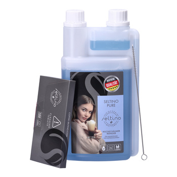 ZESTAW: Płyn do czyszczenia systemu spieniania mleka Seltino Pure 1l + tabletki czyszczące