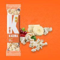 bananowy z nerkowcem i popcornem