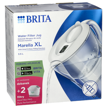 Dzbanek Brita Marella XL 3,5L biały + 2x wkład MAXTRA PRO Pure Performance