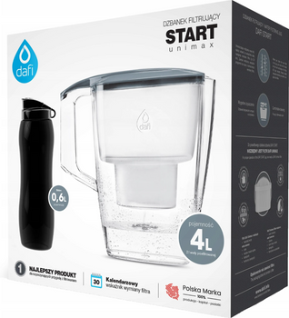 Dzbanek DAFI START 4L biały + bidon