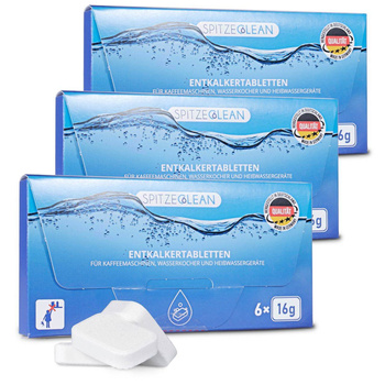 Tabletki do odkamieniania ekspresu, Spitze Clean 6x16g - 3 opakowania